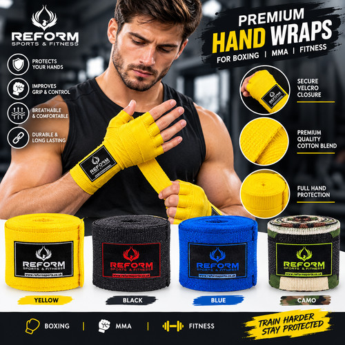 Boxing hand wraps elasticated - hand,